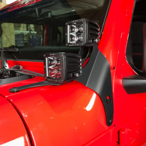 JL A-Pillar Dual LED Cube Light Mounts