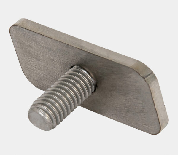 Rhino Rack M8 X 16.5mm (20.6mm X 45mm) Stainless Steel Rectangular T-Bolt (4-Pack)