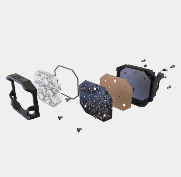 Morimoto BBanger HXB LED Pod-Amber DRL/Com/Yel-Each (BAF125) - Image 2